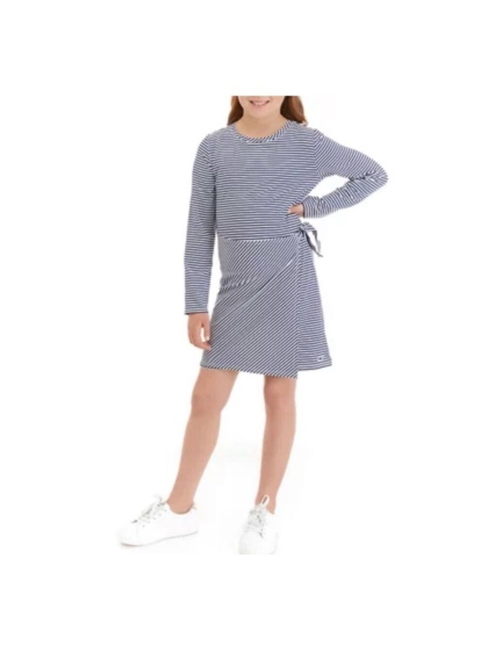Vineyard Vines Navy and White Striped Kids Dress